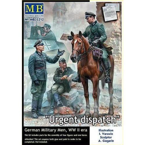 Master Box Ltd. MB35212 Urgent Dispatch. German Military Men, WWII era