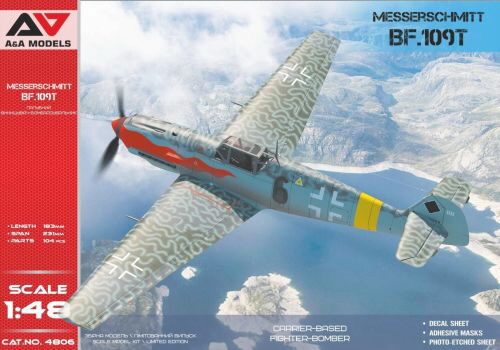 Modelsvit AAM4806 Bf-109T1/T2 Carrier-based fighter-bomber