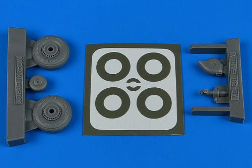 Aires 4823 Macchi Mc.200 - early wheels & paint masks for Italeri