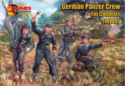 Mars Figures MS72122 German Panzer Crew (in Combat) WWII