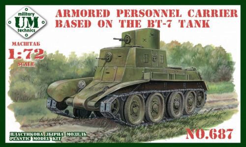 Unimodels UMT687 Armored personnel carrier based in the BT-7 tank