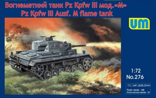 UM-MT Models 1/72 German PM-1/I Hetzer Flaming Throwing Tank Prototpye 