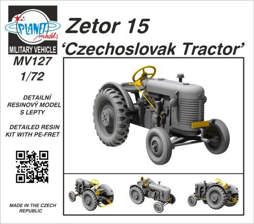Planet Models 129-MV127 Zetor 15 Czechoslovak Tractor