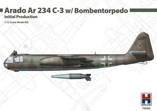 Hobby 2000 72050 Arado Ar 234 C-3 w/ Bombentorpedo Initial Production