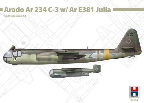 Hobby 2000 72051 Arado Ar 234 C-3 w/ Ar E381 Julia