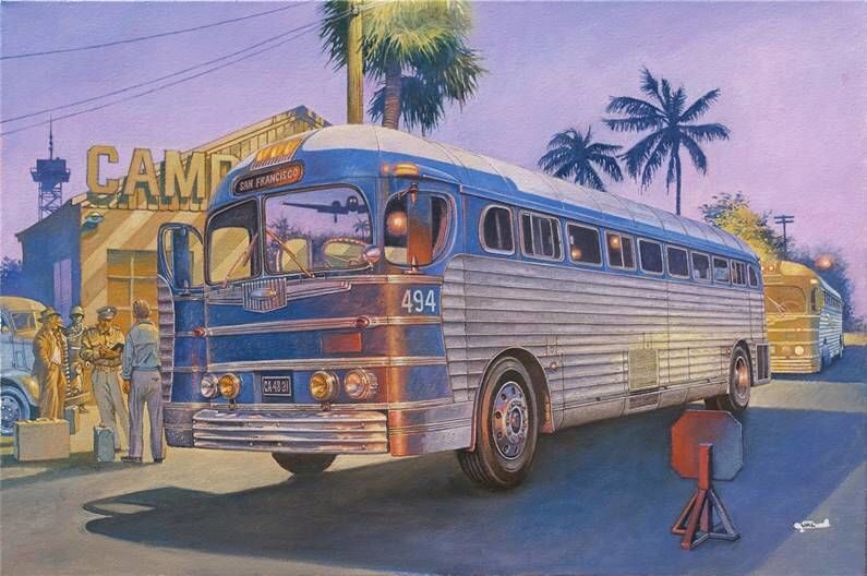 Roden 816 1947 PD-3701 Silverside Bus
