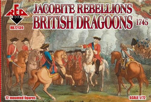 Red Box RB72139 Jacobite Rebellion. British dragoons 1745
