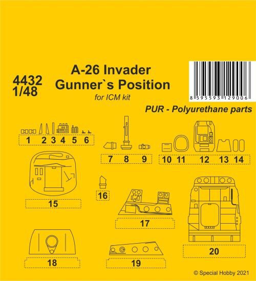 CMK 129-4432 A-26 Invader Gunners Position