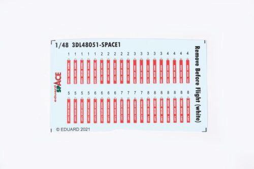 Eduard Accessories 3DL48051 Remove Before Flight (white) SPACE
