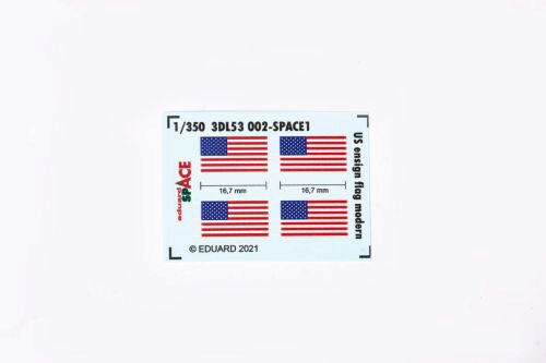 Eduard Accessories 3DL53002 US ensign flag modern SPACE