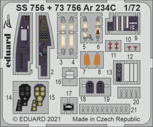 Eduard Accessories SS756 Ar 234C, for HOBBY 2000 / DRAGON
