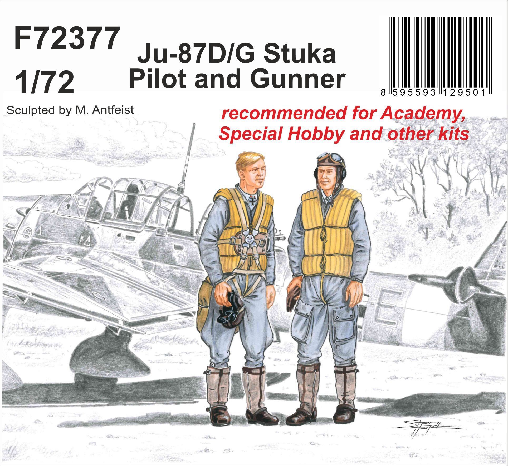 CMK 129-F72377 Junkers Ju-87D/G Stuka Pilot and Gunner