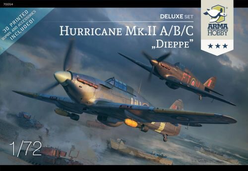 Arma Hobby 70054 Hurricane Mk II a/b/c Dieppe Deluxe Set  