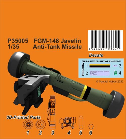 CMK 129-P35005 FGM-148 Javelin Anti-Tank Missile