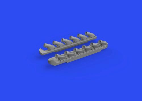 Eduard Accessories 672279 P-51B/C exhausts stacks PRINT for ARMA HOBBY
