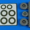 Aires 4858 B-26K Invader wheels & paint masks - early