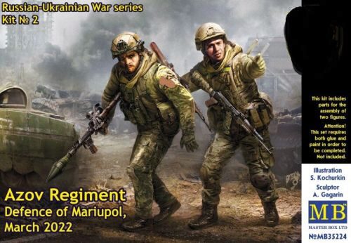 Master Box Ltd. MB35224 Russian-Ukrainian War series,Kit No 2.Azov Regiment,Defence of Mariupol,March20