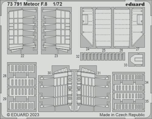 Eduard Accessories 73791 Meteor F.8 1/72 for AIRFIX
