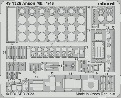 Eduard Accessories 491326 Anson Mk.I 1/48 for AIRFIX