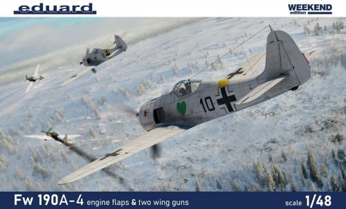 Eduard Plastic Kits 84117 Fw 190A-4 w/ engine flaps & 2-gun wings 1/48 Weekend edition