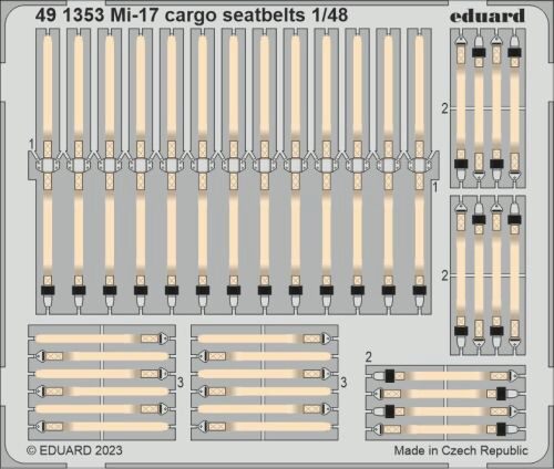 Eduard Accessories 491353 Mi-17 cargo seatbelts 1/48 AMK