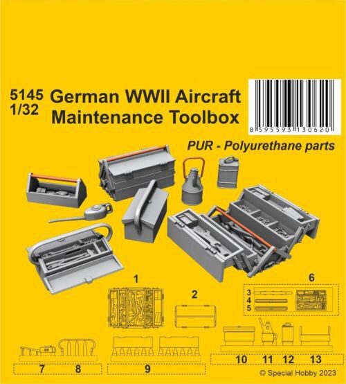 CMK 5145 German WWII Aircraft Maintenance Toolbox 1/32