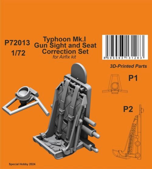 CMK 129-P72013 Typhoon Mk.I Gun Sight and Seat Correction Set 1/72