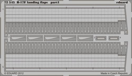 Eduard Accessories 72545 B-17F landing flaps for Revell