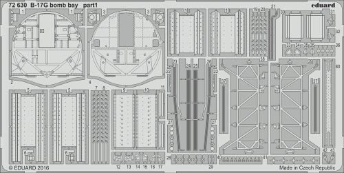 Eduard Accessories 72630 B-17G bomb bay for Airfix
