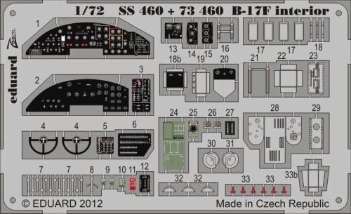 Eduard Accessories SS460 B-17F interior for Revell