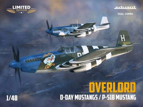 Eduard Plastic Kits 11181 OVERLORD: D-DAY MUSTANGS  / P-51B MUSTANG  DUAL COMBO 1/48 EDUARD-LIMITED