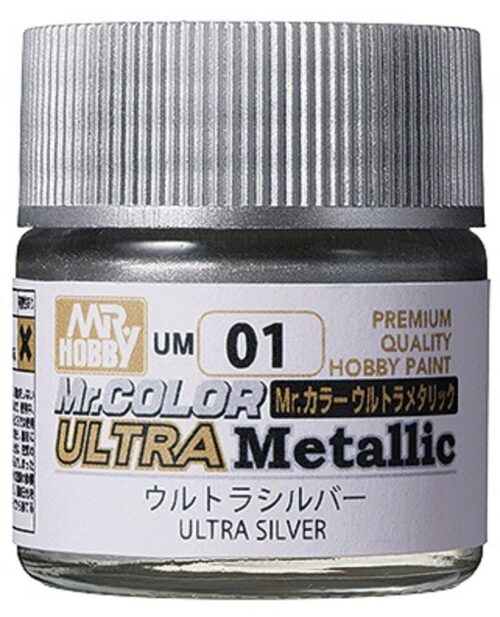 Mr Hobby - Gunze UM-01 Mr Hobby -Gunze Mr. Color Ultra Metallic (10 ml) Ultra Silver