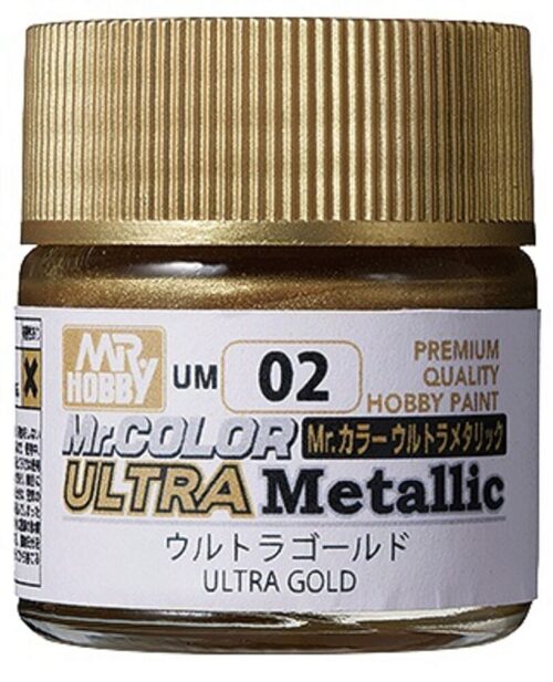 Mr Hobby - Gunze UM-02 Mr Hobby -Gunze Mr. Color Ultra Metallic (10 ml) Ultra Gold