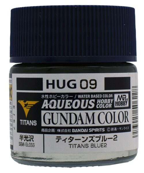 Mr Hobby - Gunze HUG-09 Mr Hobby -Gunze AQUEOUS GUNDAM COLOR (10ml) TITANS BLUE 2