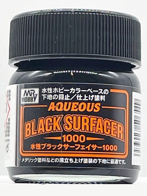 Mr Hobby - Gunze HSF-03 Mr Hobby -Gunze Aqueous Black Surfacer 1000 (Jar Type)