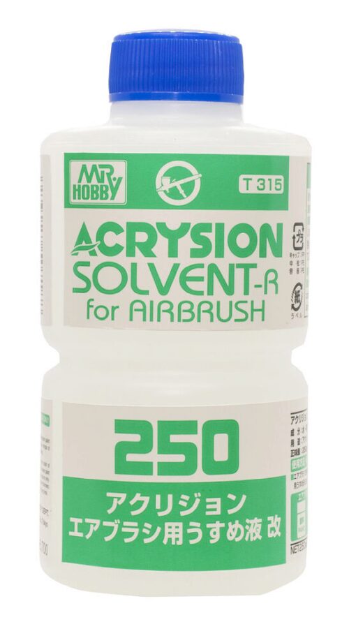 Mr Hobby - Gunze T-315 Mr Hobby -Gunze Acrysion Solvent - R for Airbrush (250 ml)