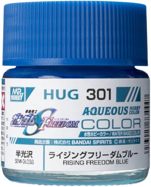 Mr Hobby - Gunze HUG-301 Mr Hobby -Gunze AQUEOUS GUNDAM COLOR (10ml) RISING FREEDOM BLUE