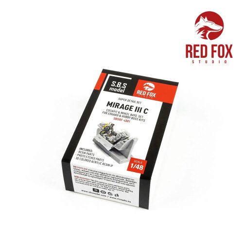 Red Fox Studio RFSQS-SBSRF-4801 1/48 Mirage III C (for Hobby Boss kit)