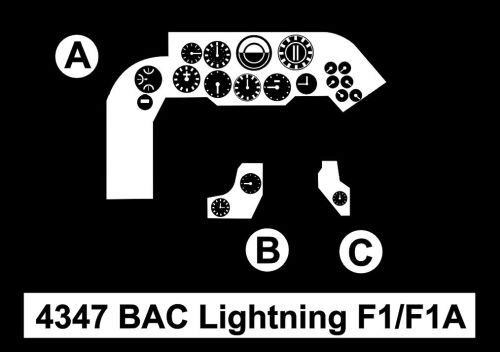 CMK 4347 BAC Lightning F1/F1A -Cockpit Set