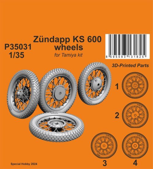 CMK 129-P35031 Zündapp KS 600 Wheels