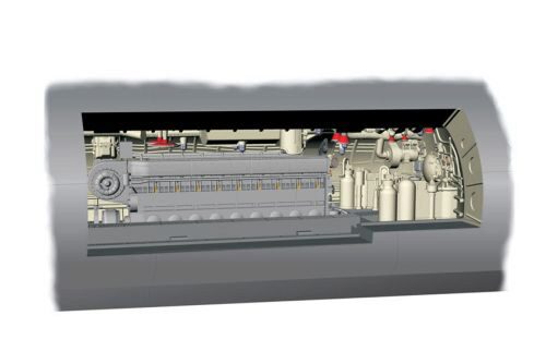 CMK N72017 U-Boot IX Diesel Engine section