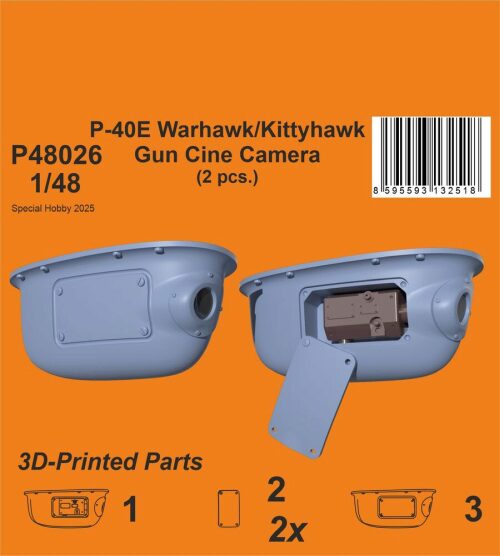 CMK 129-P48026 P-40E Warhawk/Kittyhawk Gun Cine Camera (N-2 type) / for Eduard kits