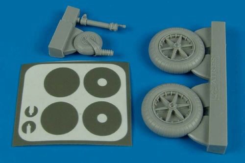 Aires 2138 Bf 109F wheels & masks for Trumpeter