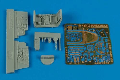 Aires 7259 Bf 109G-2 cockpit set for Fine Models