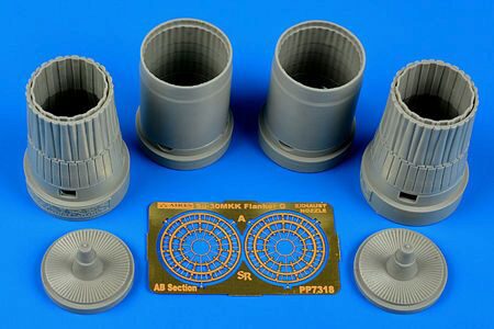 Aires 7318 Su-30MKK Flanker G exhaust nozzles f.Tru