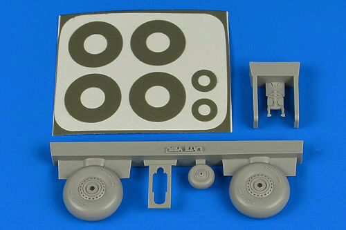 Aires 7365 Wellington wheels & paint masks (late) for Airfix