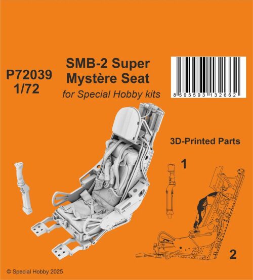 CMK 129-P72039 SMB-2 Super Mystère Seat for Special Hobby kits