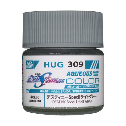 Mr Hobby - Gunze HUG-309 Mr Hobby -Gunze AQUEOUS GUNDAM COLOR (10ml) DESTINY Specll LIGHT GRAY