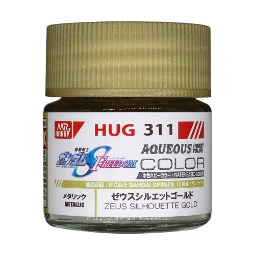 Mr Hobby - Gunze HUG-311 Mr Hobby -Gunze AQUEOUS GUNDAM COLOR (10ml) ZEUS SILHOUETTE GOLD