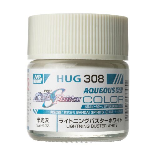 Mr Hobby - Gunze HUG-308 Mr Hobby -Gunze AQUEOUS GUNDAM COLOR (10ml) LIGHTNING BUSTER WHITE
